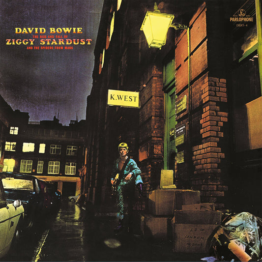 the album cover for David Bowie - The Rise and Fall Of Ziggy Stardust And The Spiders From Mars [180 Gram Vinyl]