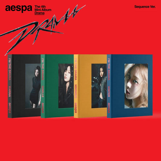 the album cover for Aespa - Drama - The 4th Mini Album (Sequence Ver.) [Limited Edition]
