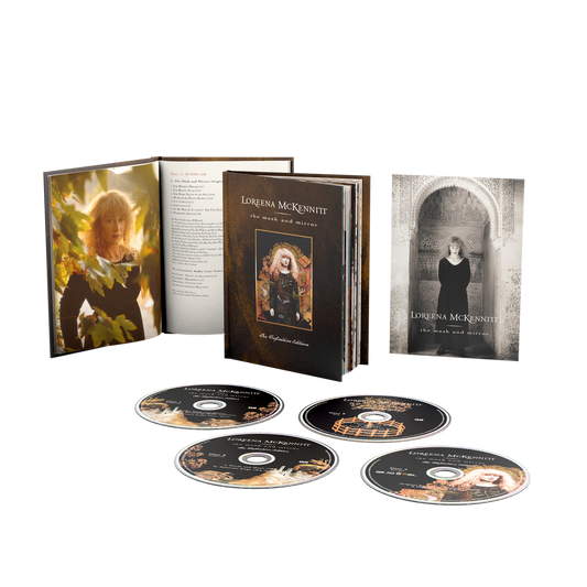 the album cover for Loreena McKennitt - The Mask and Mirror (The Definitive Edition) [2 CD/DVD/Blu-ray Audio]