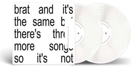 the album cover for Charli xcx - Brat and it's the same but there's three more songs so it's not [2 White LP]