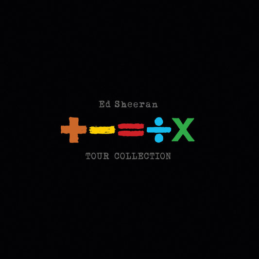 the album cover for Ed Sheeran - +-=%X (Tour Collection) (Blue) [Colored Vinyl]