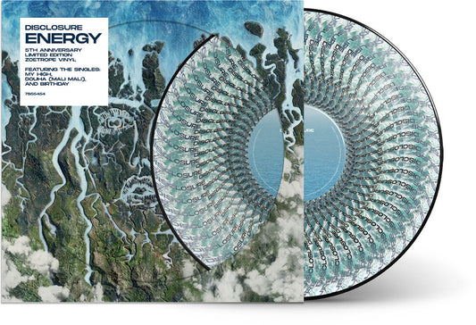the album cover for Disclosure - Energy - 5th Anniversary Edition [Zoetrope]