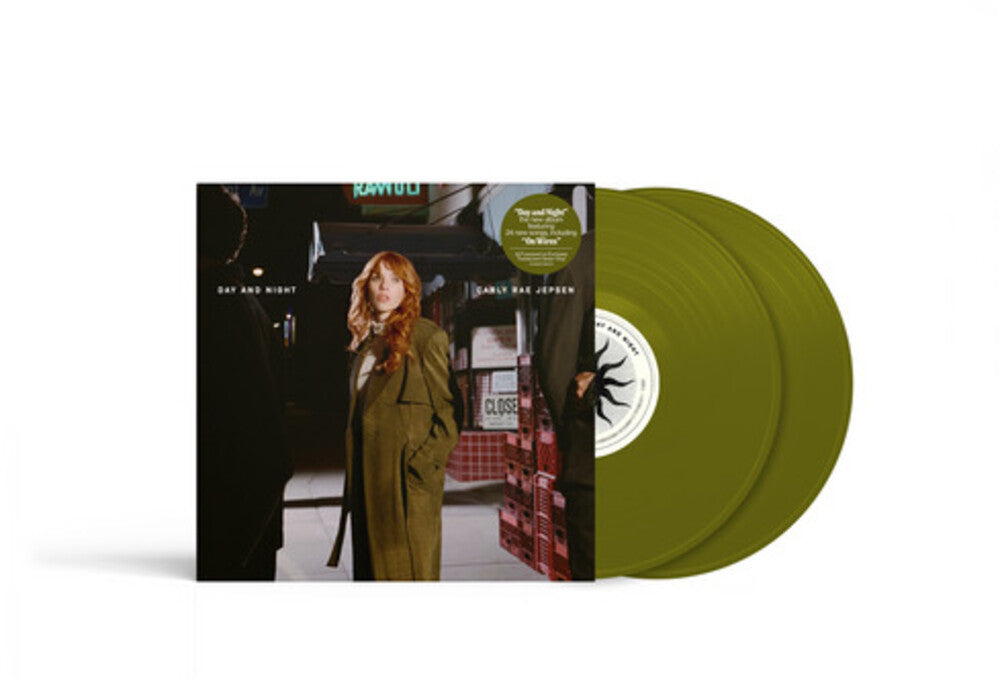the album cover for Carly Rae Jepsen - Day and Night [Indie Exclusive Translucent Forest Green]