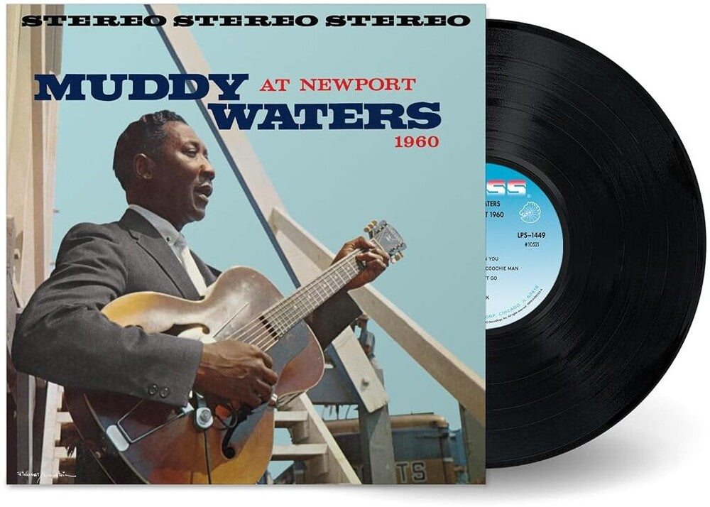 the album cover for Muddy Waters - Muddy Waters at Newport 1960 (Chess Acoustic Sounds Series)